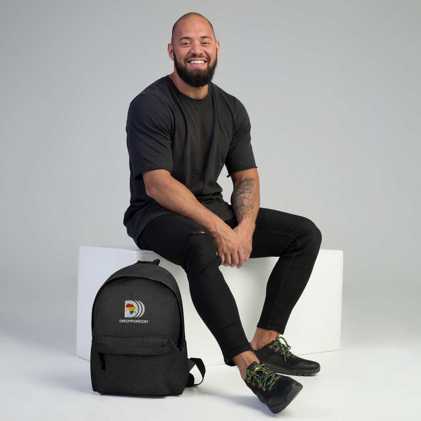 Dripp Logo Embroidered Backpack