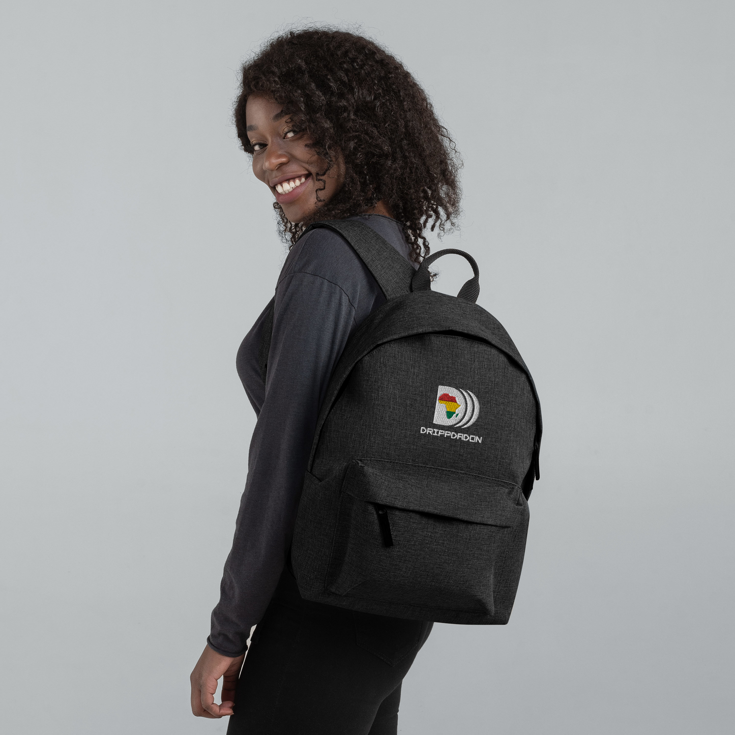 Dripp Logo Embroidered Backpack